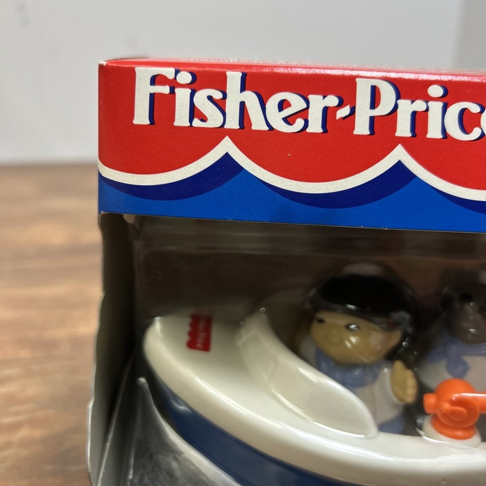 VTG 1996 Fisher Price Little People Petmobile Speedboat Fish Rare New #72532 - Picture 2 of 13